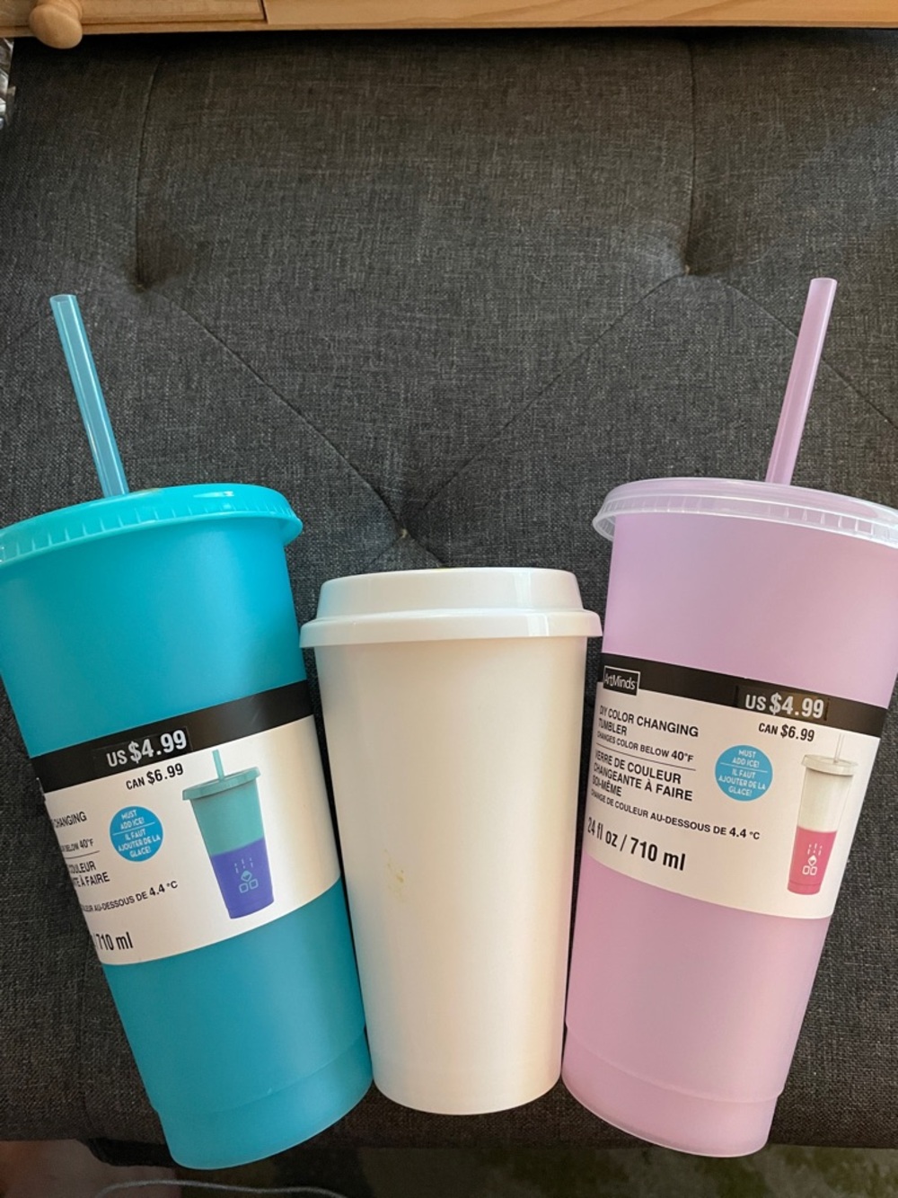 New and Ready For Customization Set 3 Cups